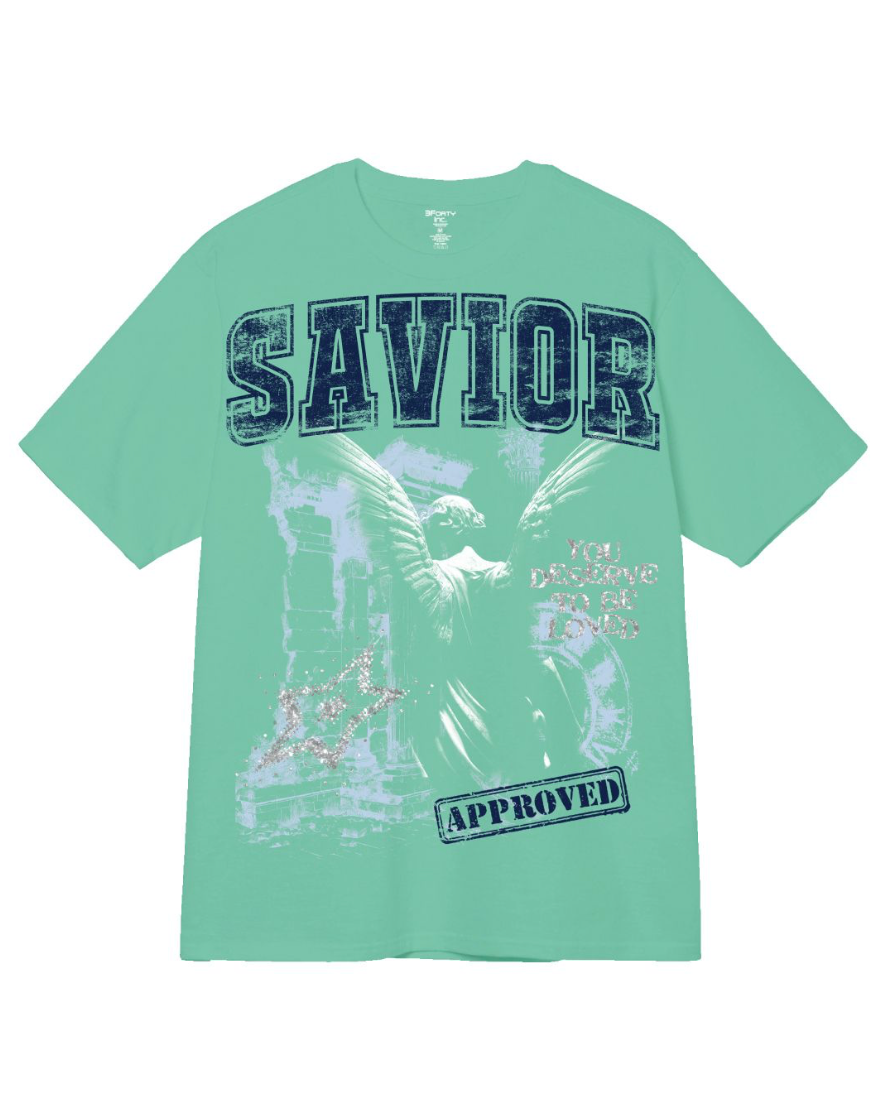 Savior Graphic Tee - Mint