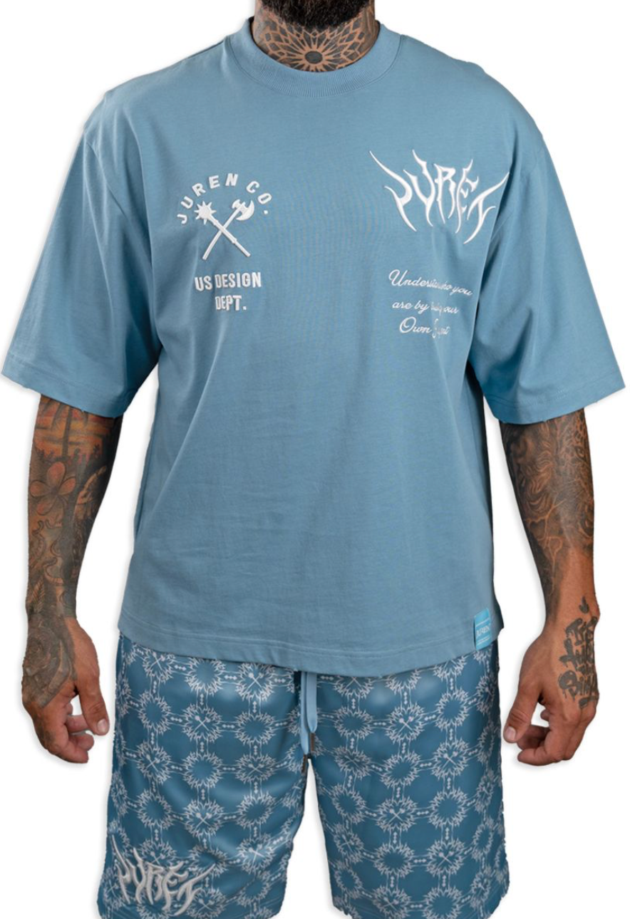 Juren Design Graphic Tee - Blue