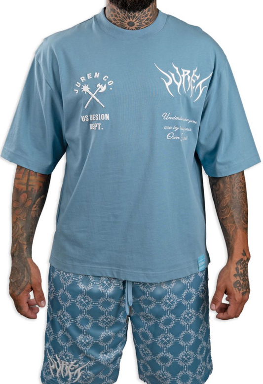 Juren Design Graphic Tee - Blue