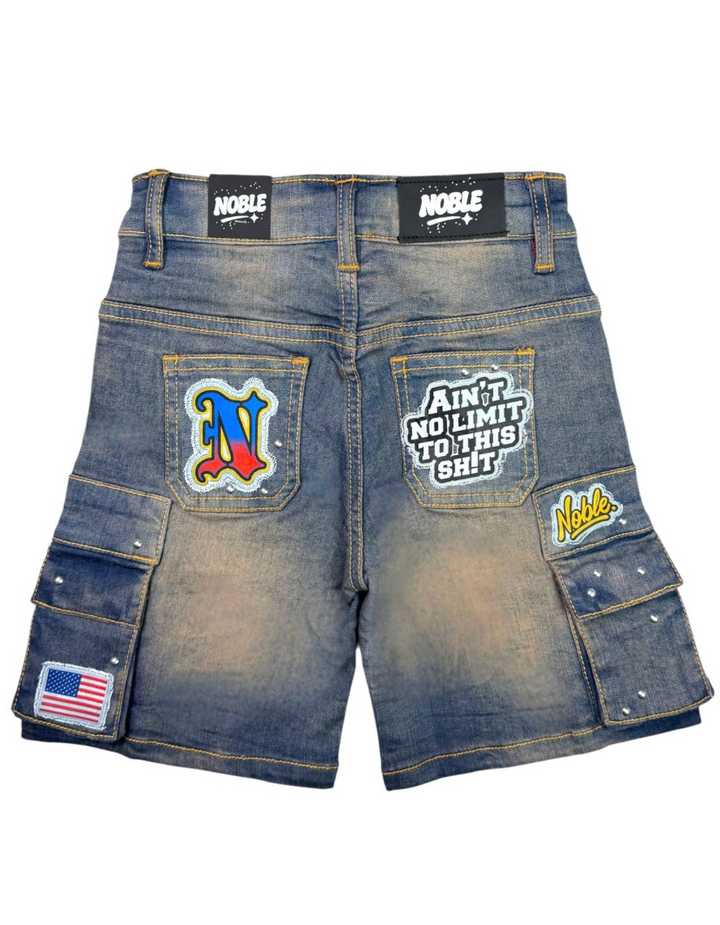 Noble Kids Jorts - Blue