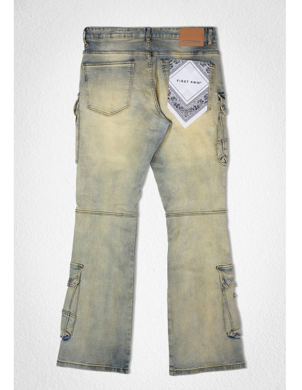 Cargo Stacked Jeans - Light Stone Tint