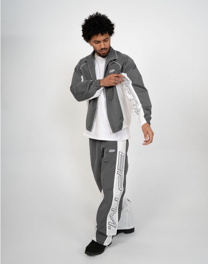 Markie Nylon Baggy Sweats - Grey