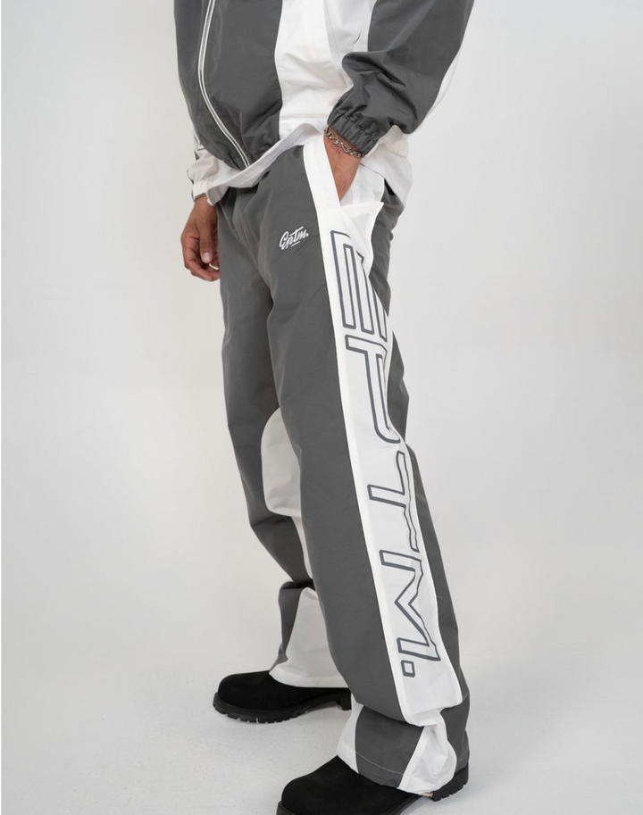 Markie Nylon Baggy Sweats - Grey