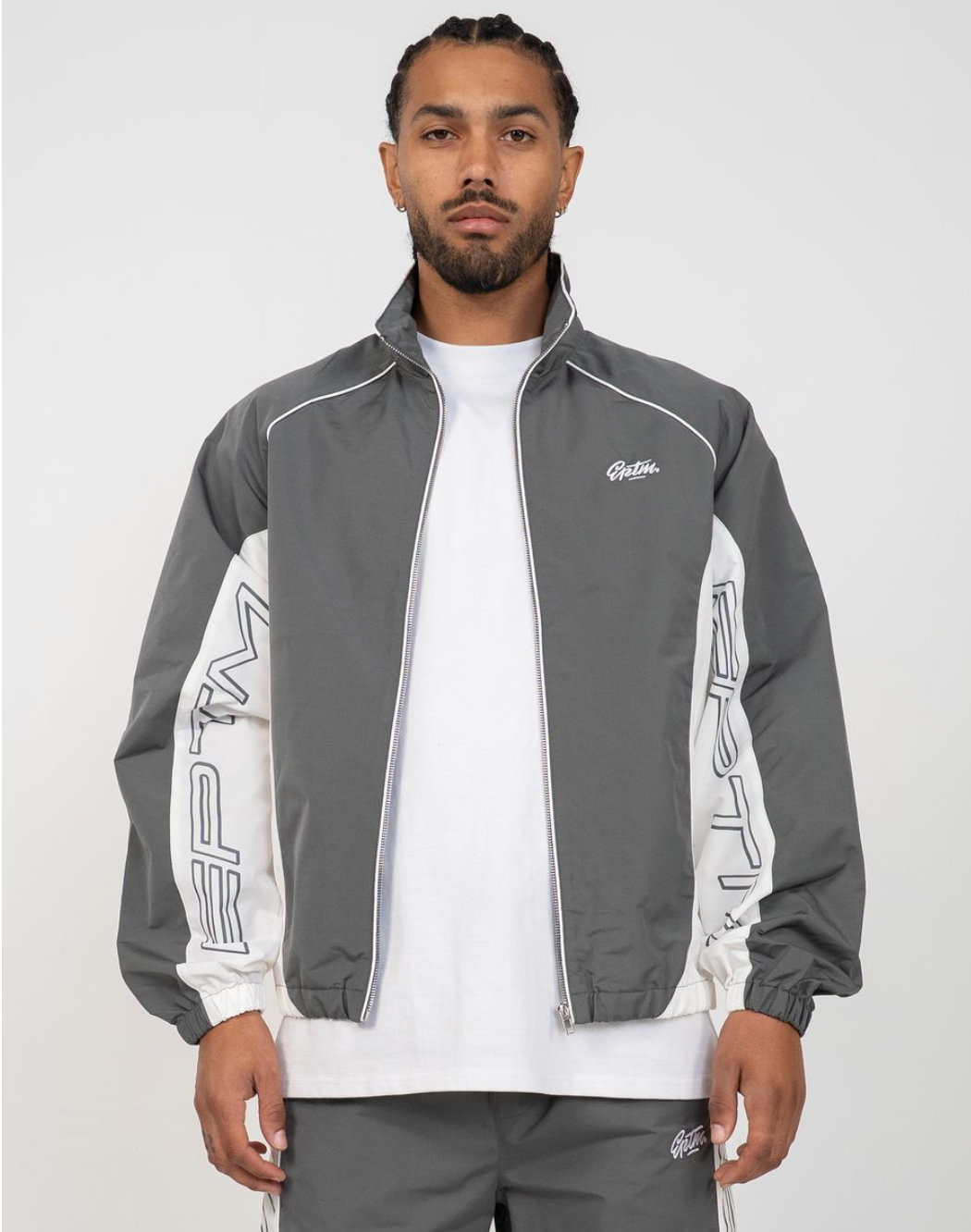 Markie Nylon Baggy Jacket - Grey