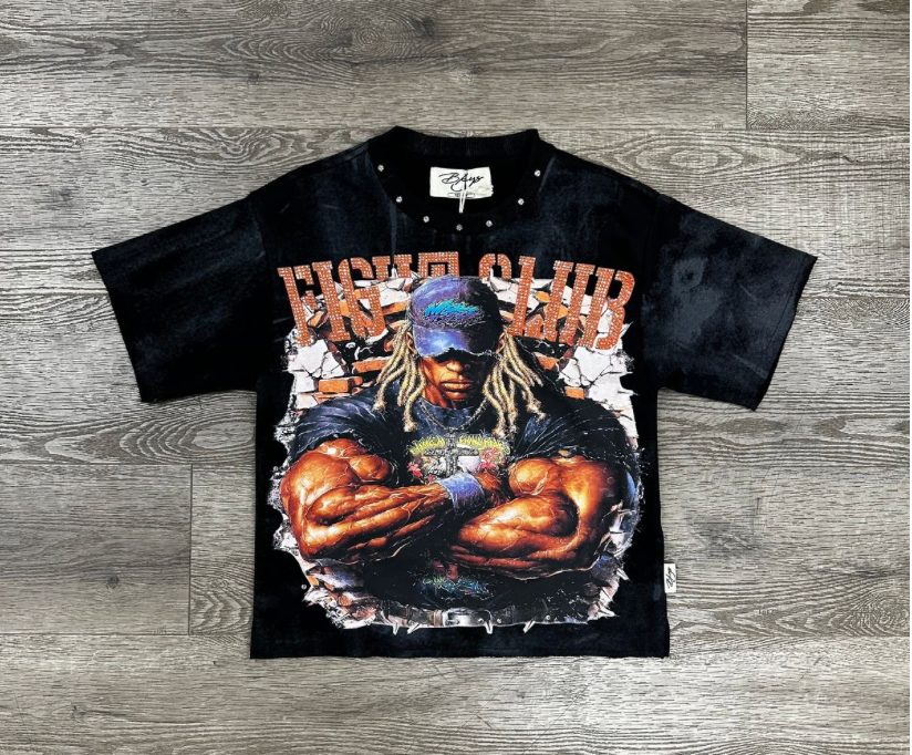 Fight Club Kids Cropped Tee - Black