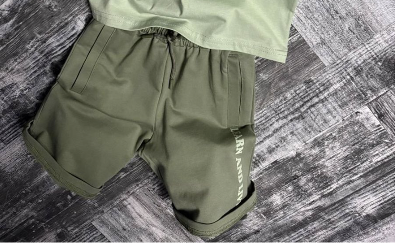Kids Learn And Live Shorts - Green
