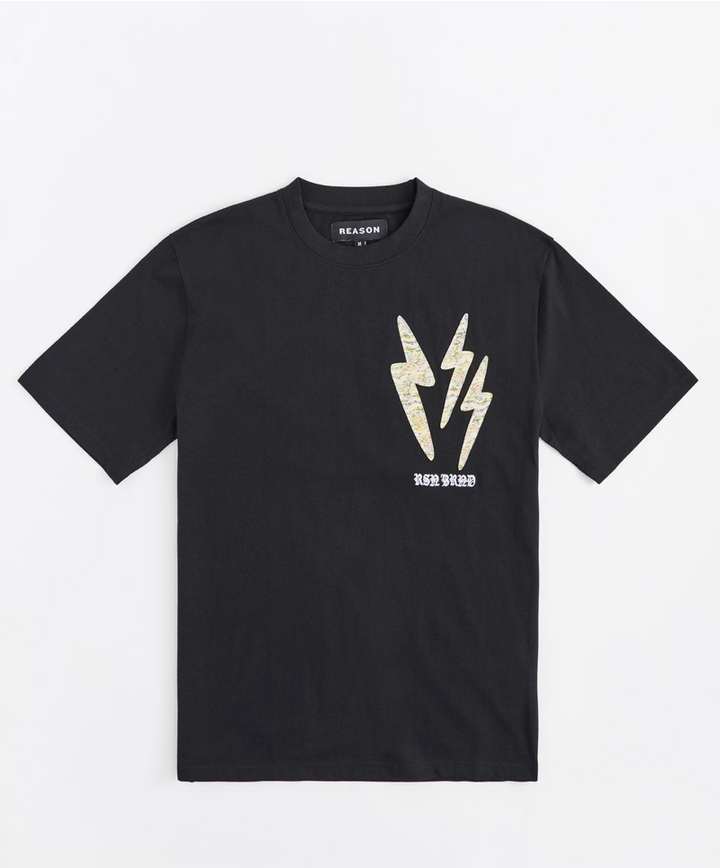Lightning Graphic Tee - Black