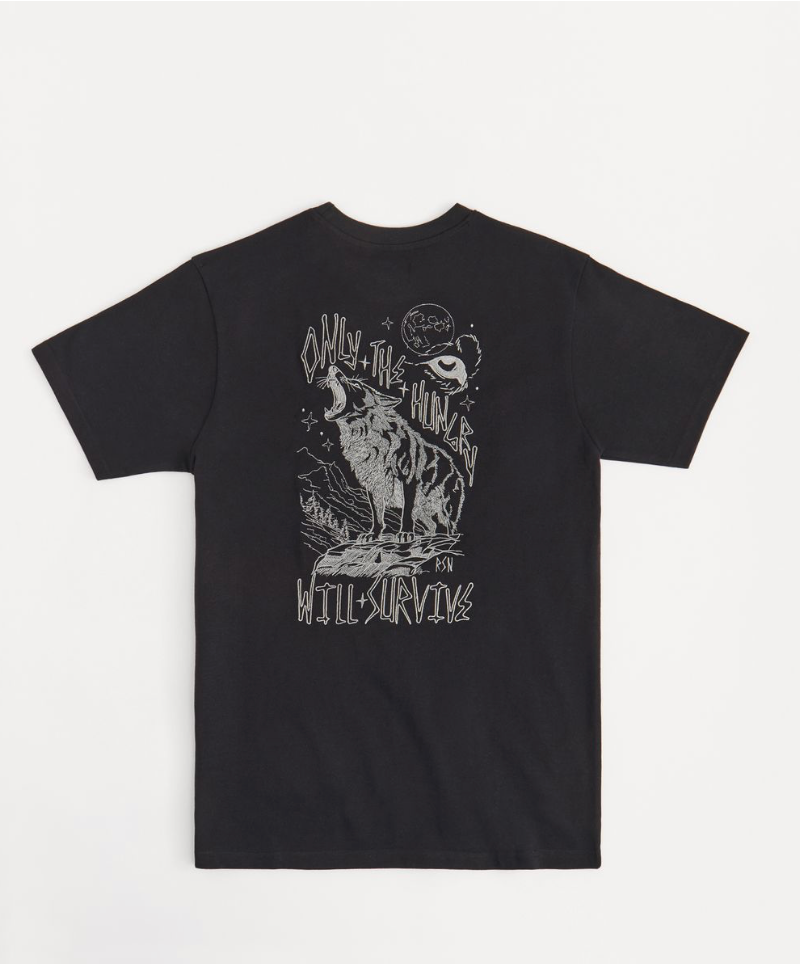 Stay Hungry Graphic Tee - Black