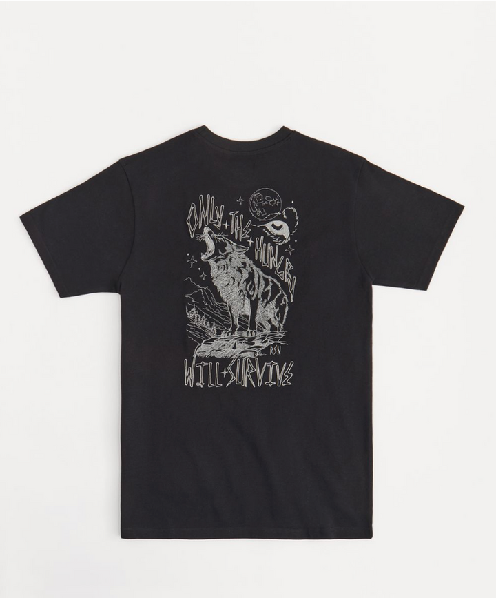 Stay Hungry Graphic Tee - Black