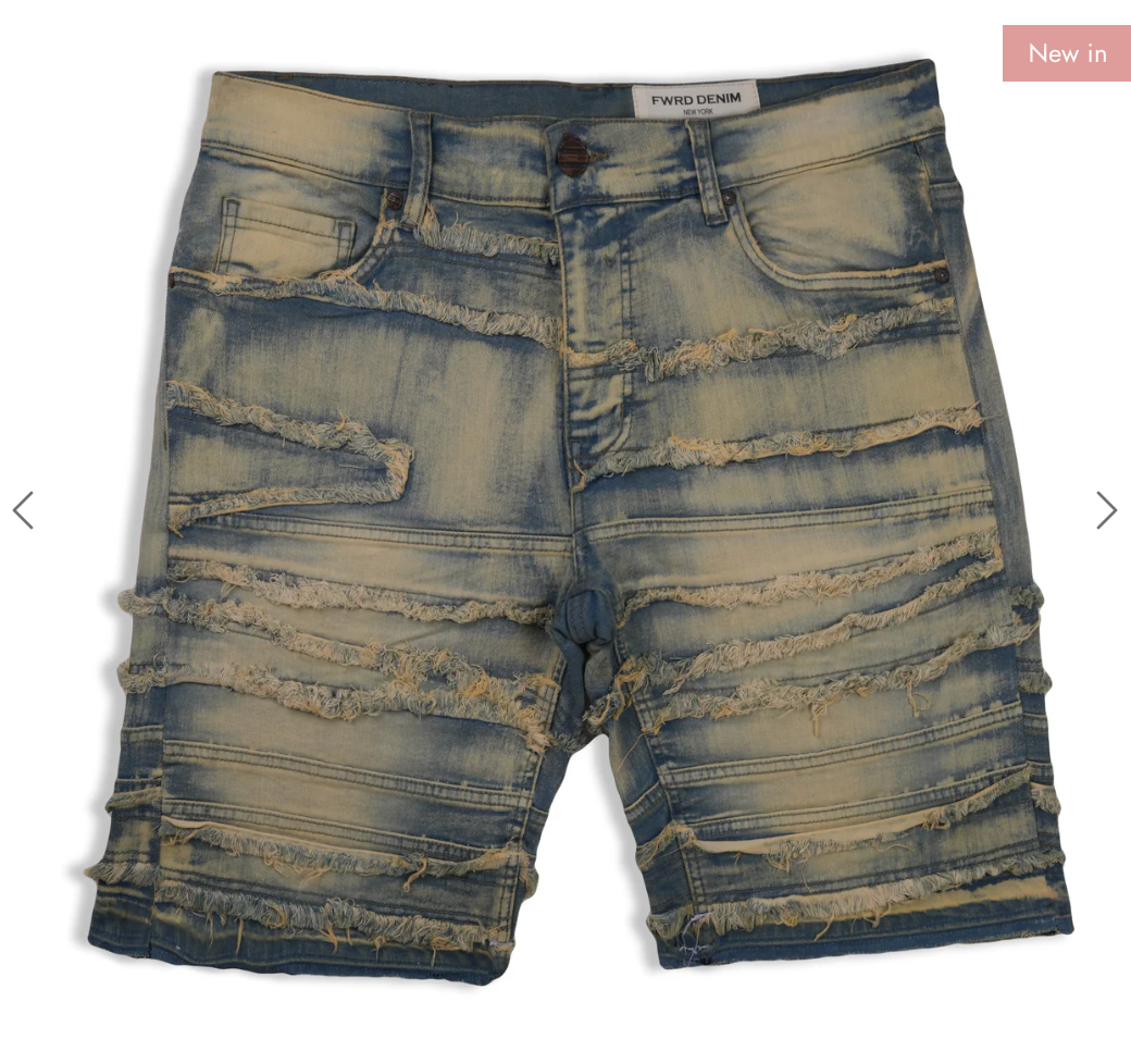 Denim Kids Shorts - Ice Tint