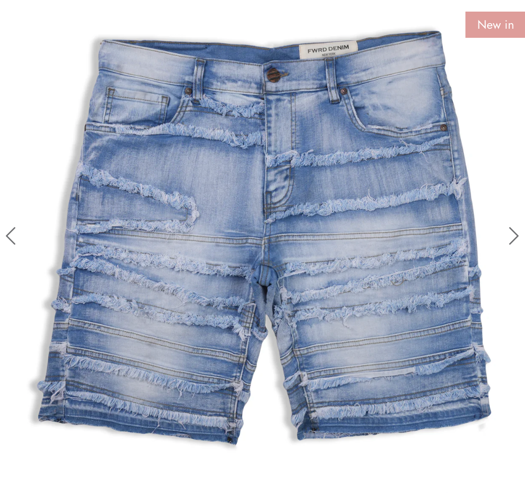 Denim Kids Shorts - Ice Blue