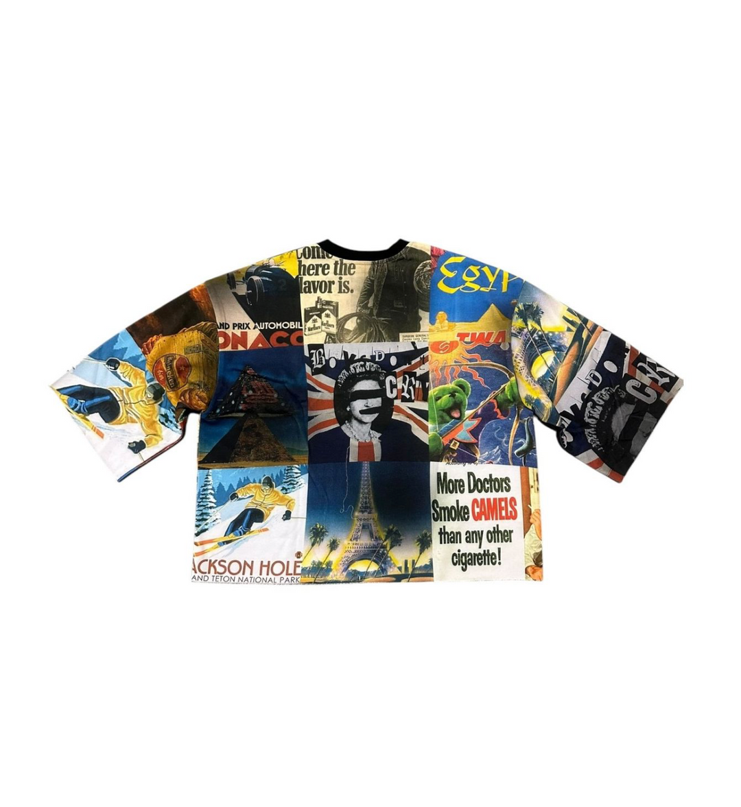 Nostalgic Cropped Fitted Tee - Multi Colorway