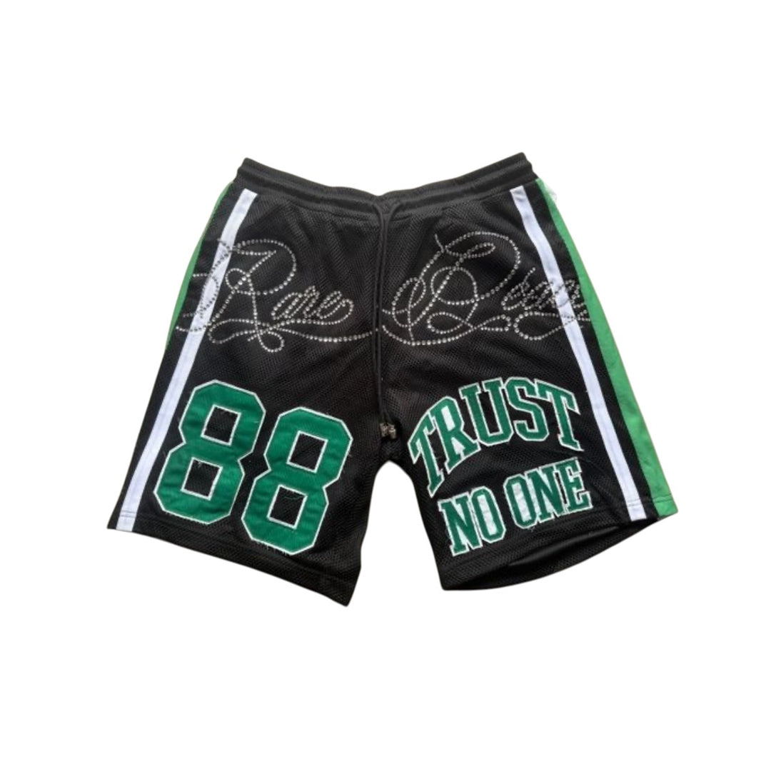 Trust No One Mesh Shorts - Black
