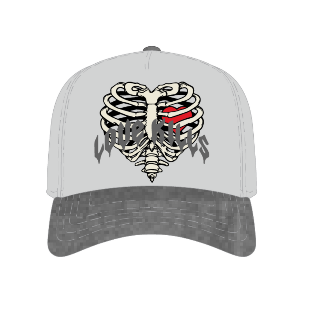 Love Kills SnapBack - Grey