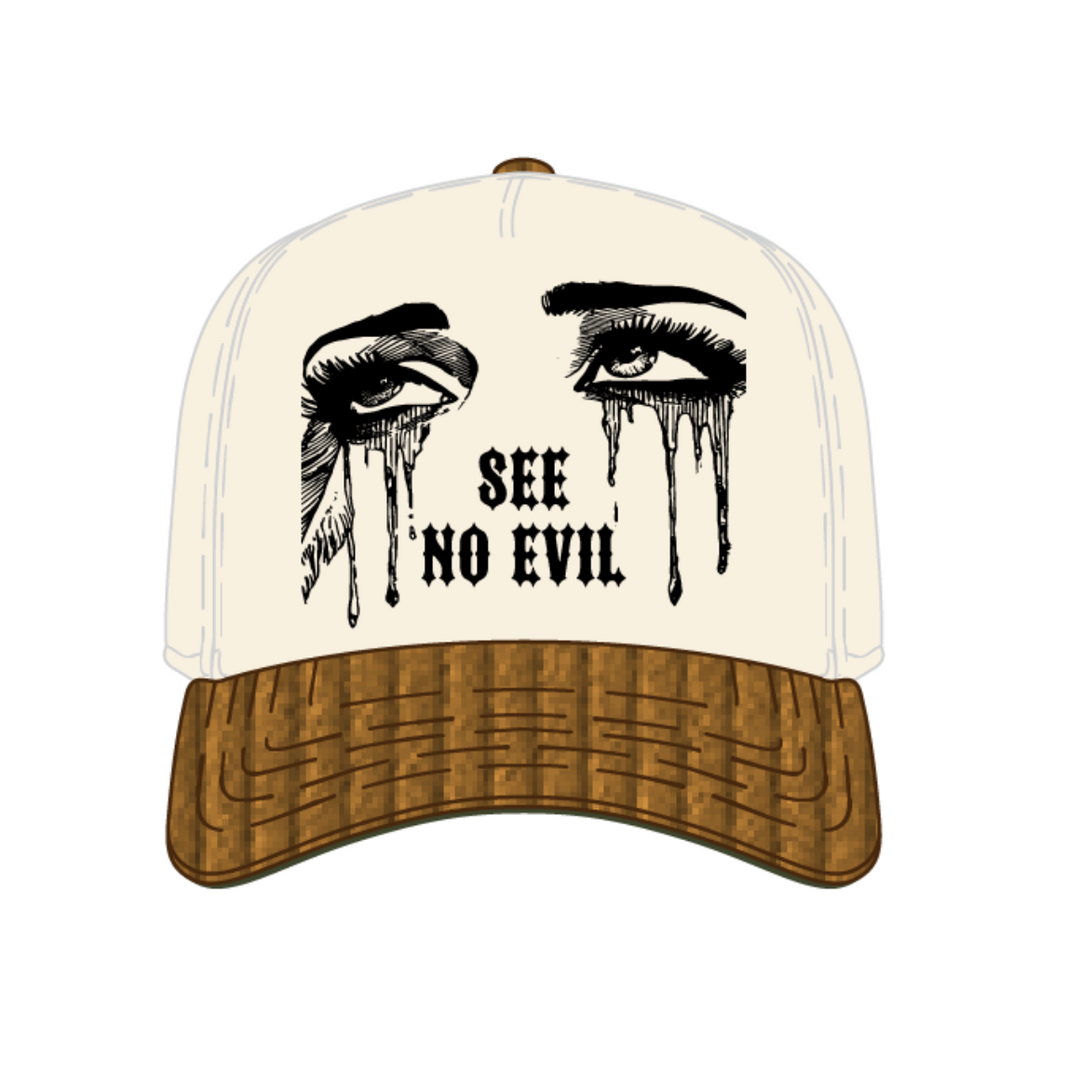 See No Evil Snapback - Wheat