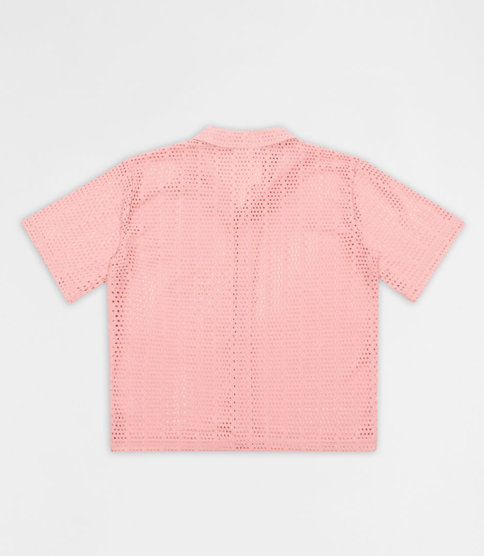 Micro Hole Button Up - Pink