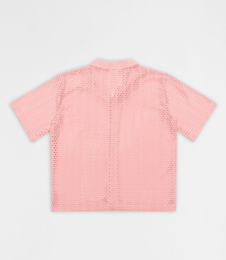 Micro Hole Button Up - Pink