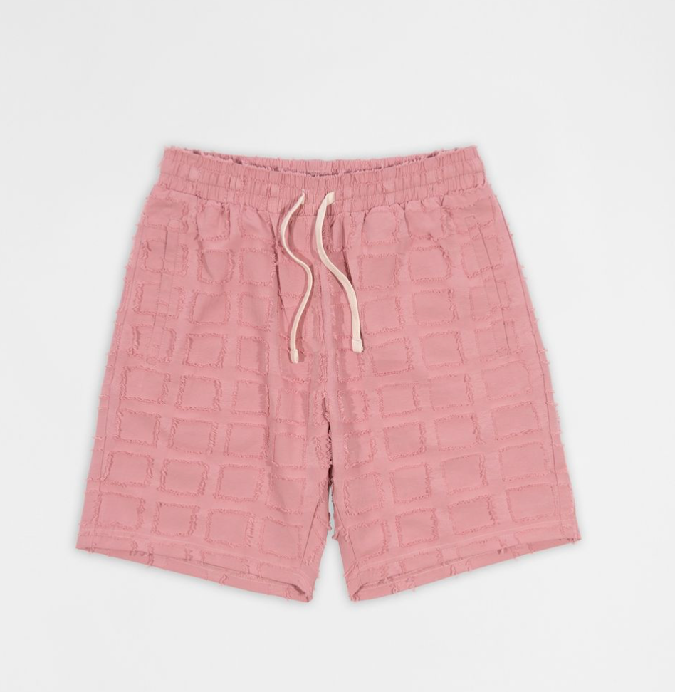Textured Shorts - Pink
