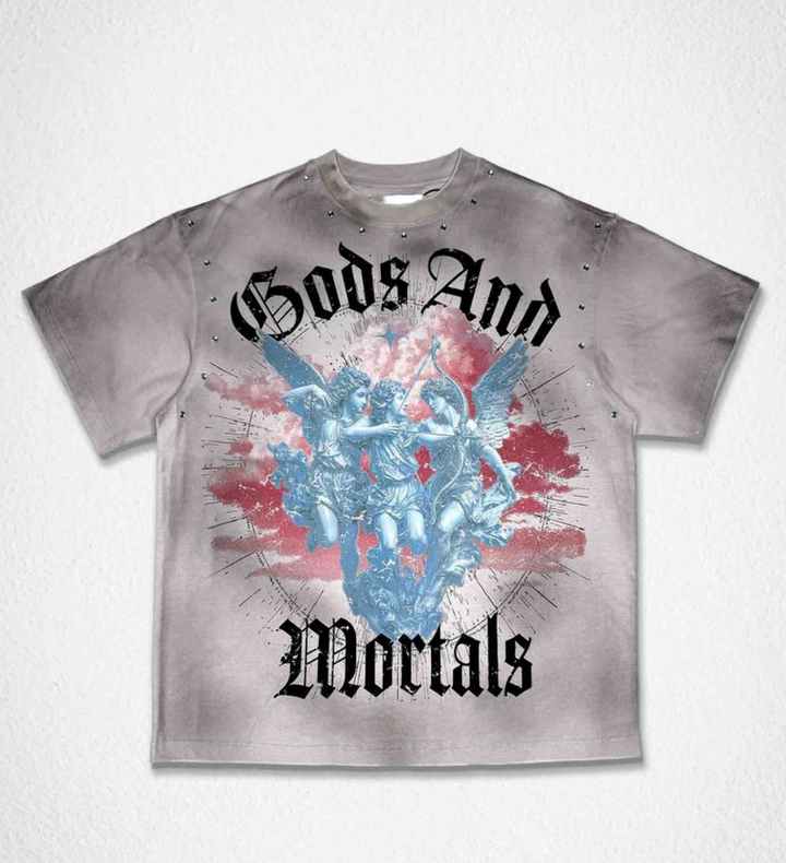 Gods And Mortals Graphic Tee - Wash Grey