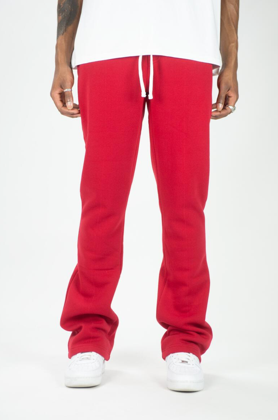 Blank Stacked Sweats - Red