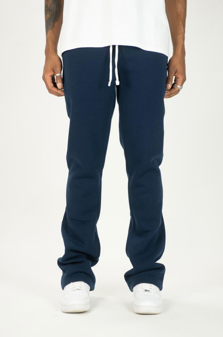Blank Stacked Sweats - Navy