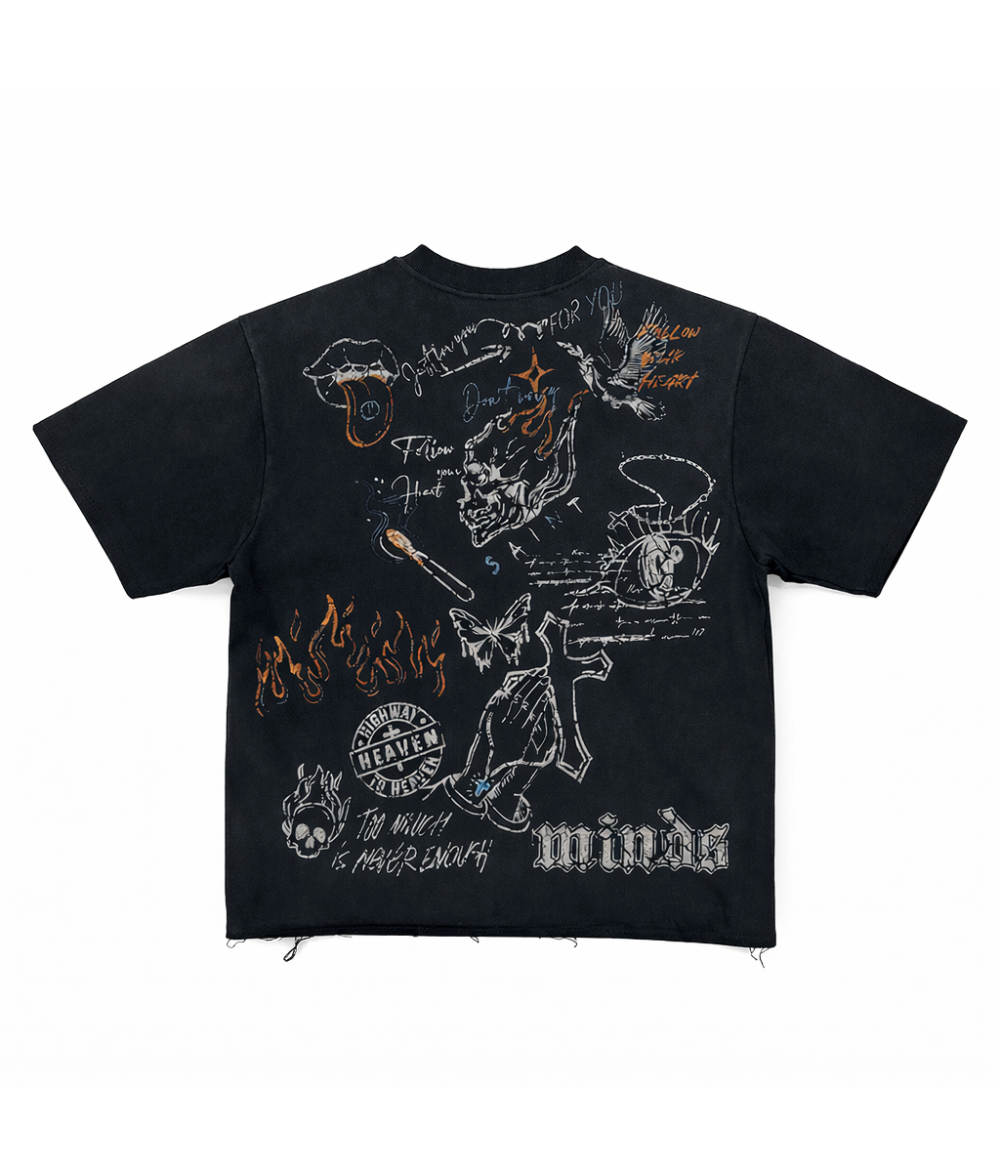 Saint Minds Graphic Tee - Black