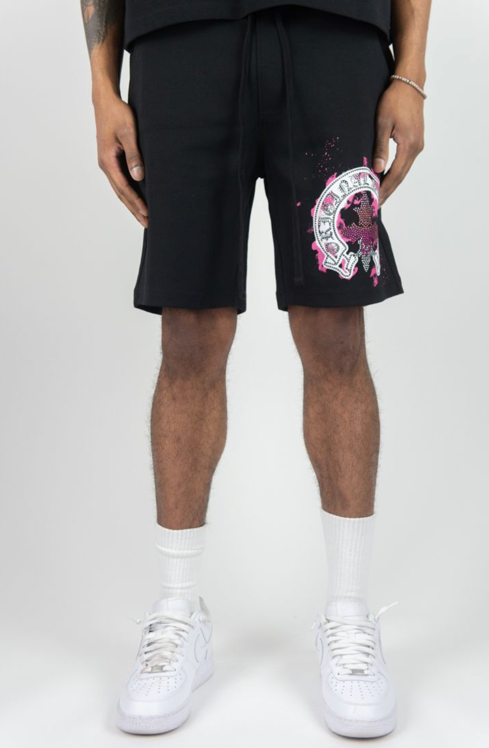 Original Saints Shorts - Black/Pink