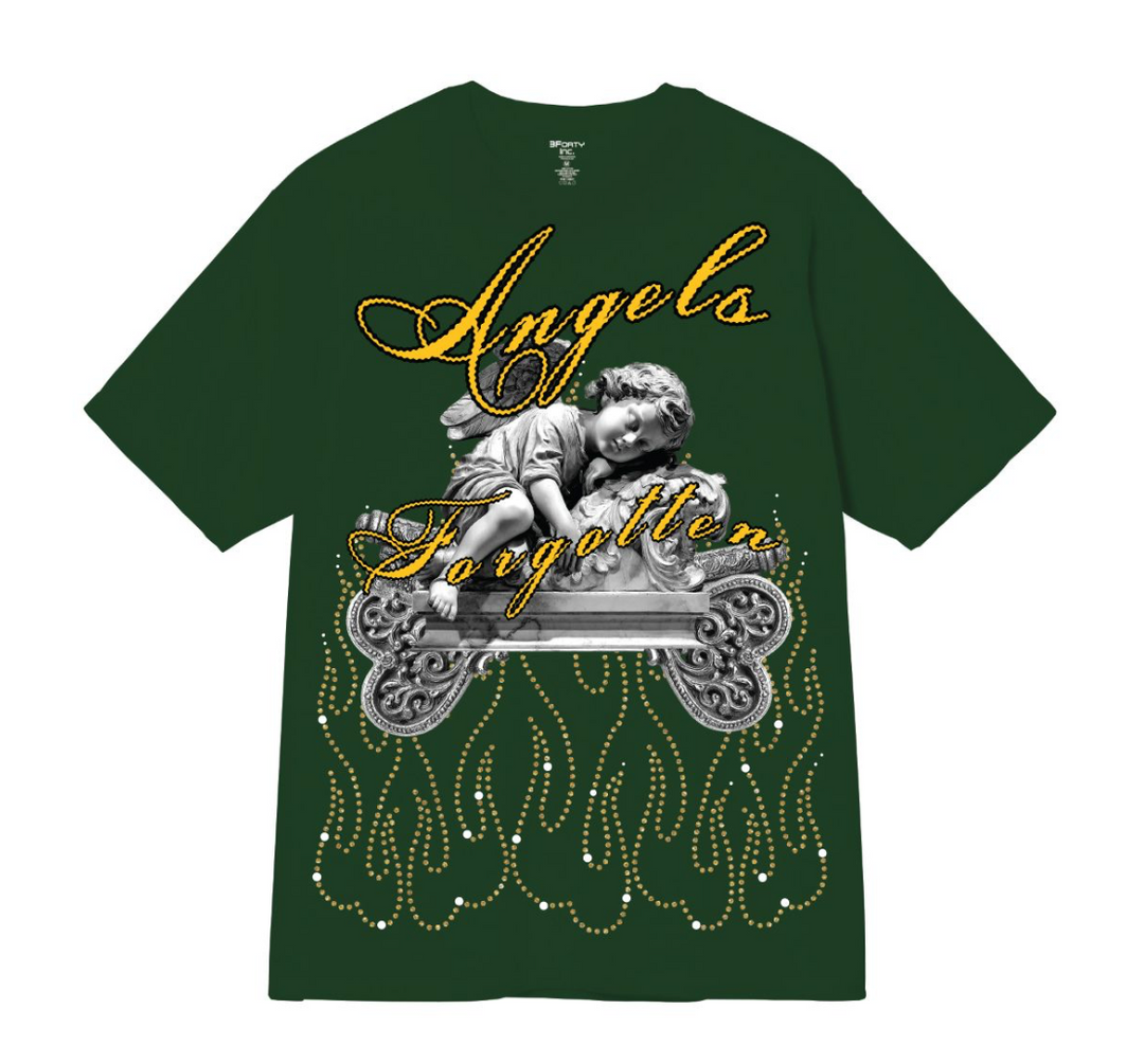 Forgotten Angel Graphic Tee - Green