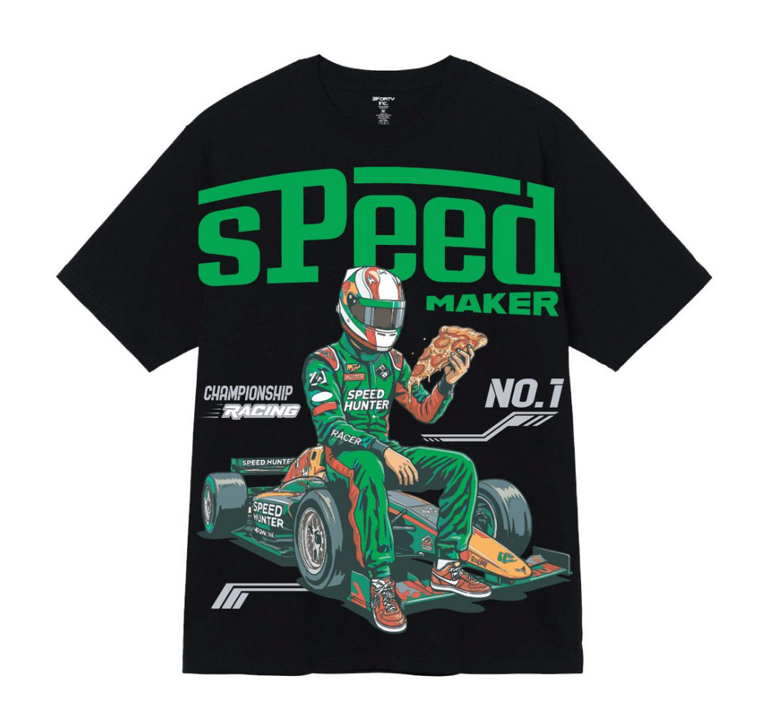 Speed Maker Graphic Tee - Black