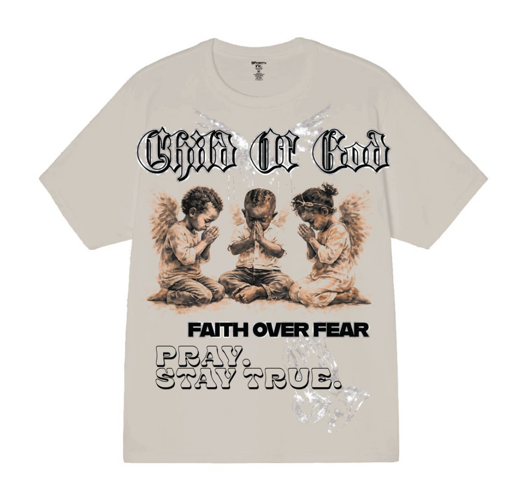 Child Of God Graphic Tee - Sand