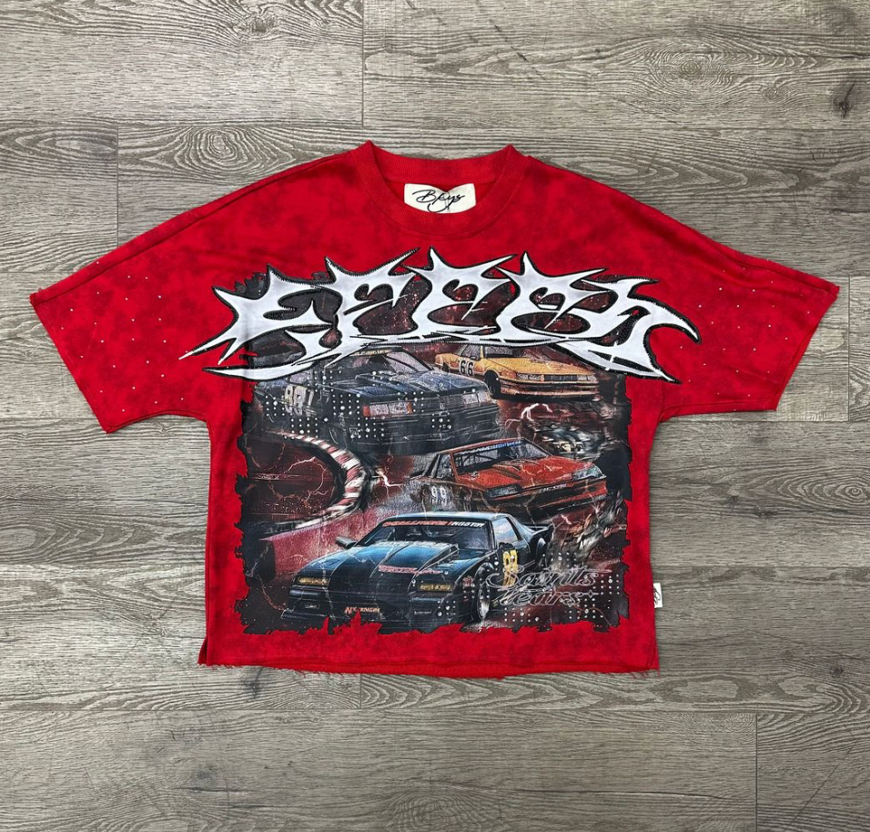 Speed Saint Cropped Tee - Red