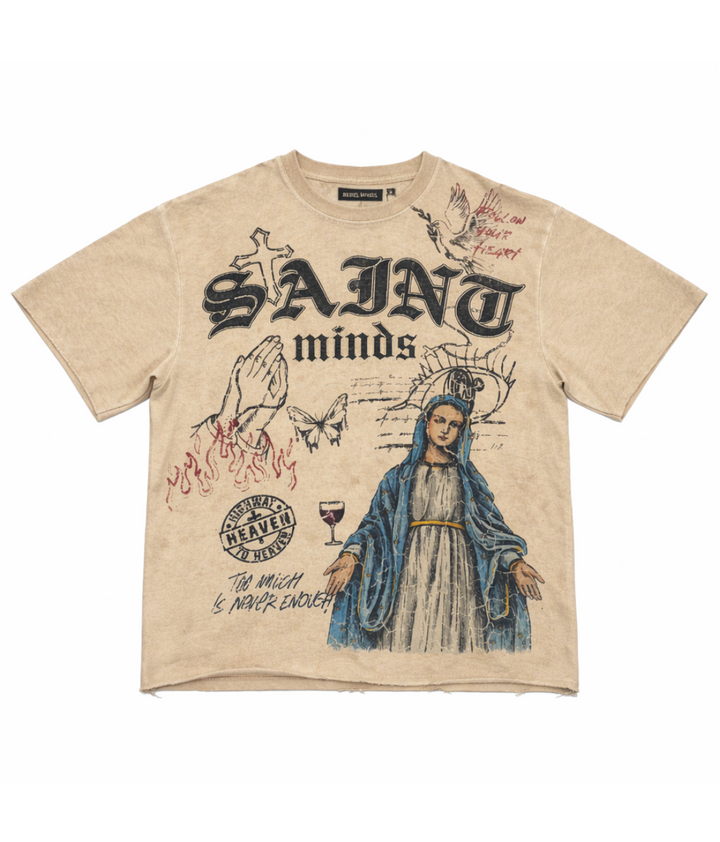 Saint Minds Graphic Tee - Khaki