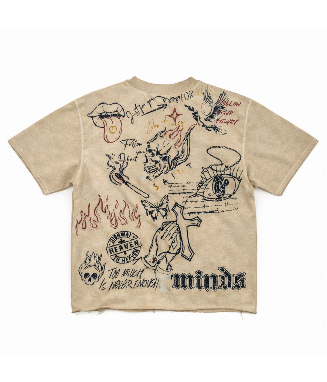 Saint Minds Graphic Tee - Khaki