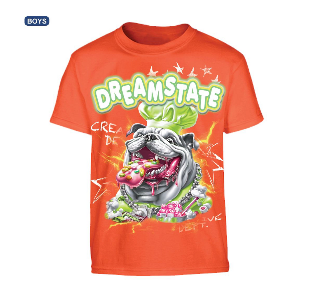 Kids Dream State Graphic Tee - Orange