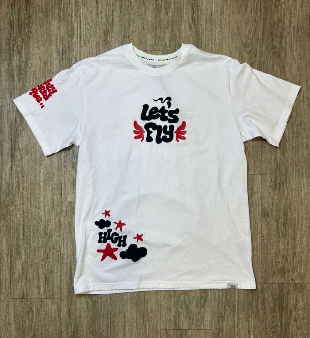 Above The Stars Graphic Tee - White