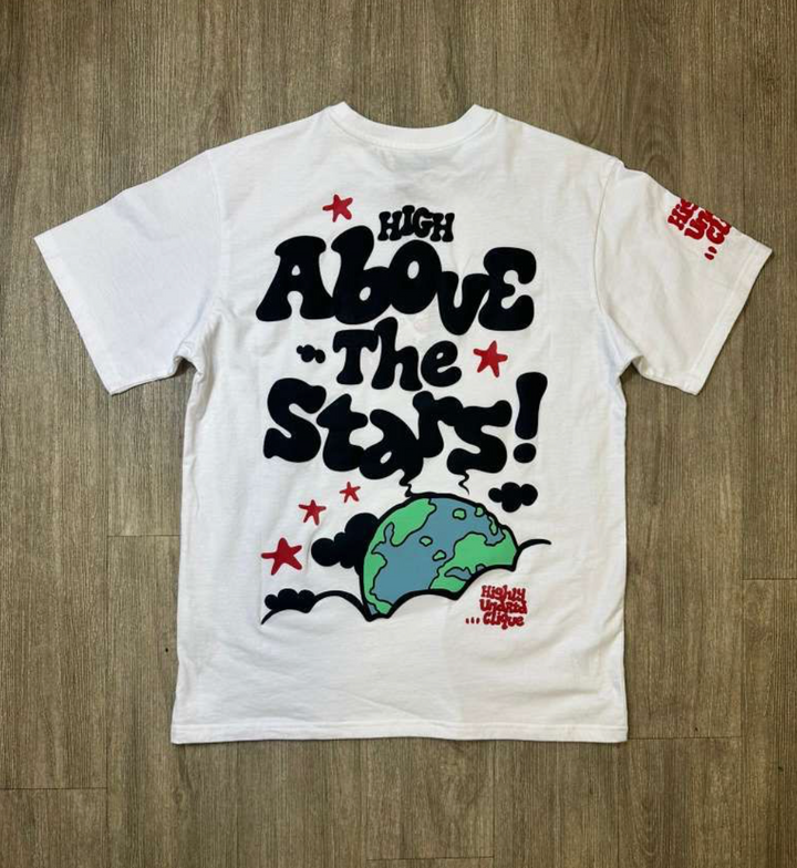 Above The Stars Graphic Tee - White