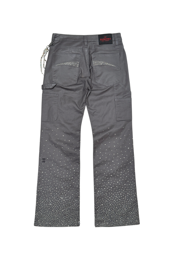 Gunzinii Baggy Wax Jeans - Grey