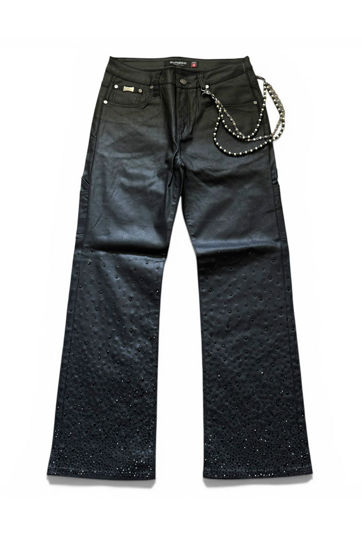 Gunzinii Baggy Wax Jeans - Black