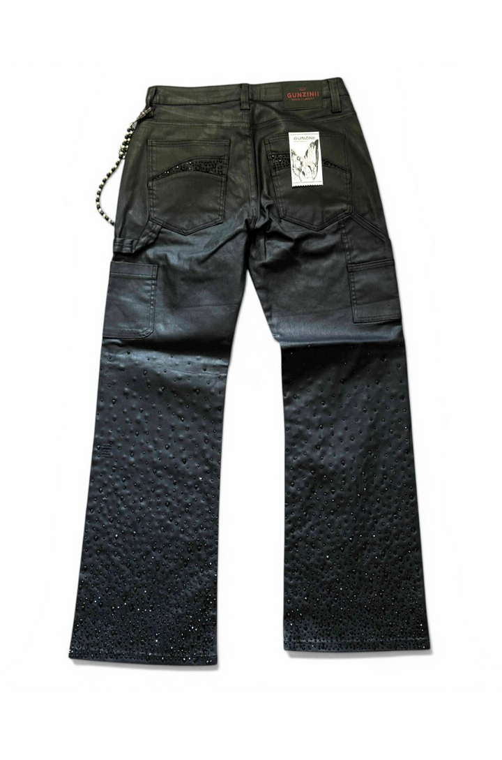 Gunzinii Baggy Wax Jeans - Black