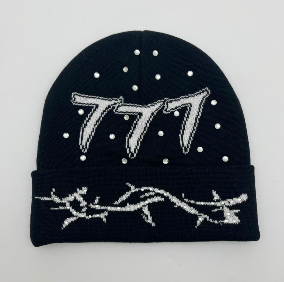 Diamond 777 Beanie - Black