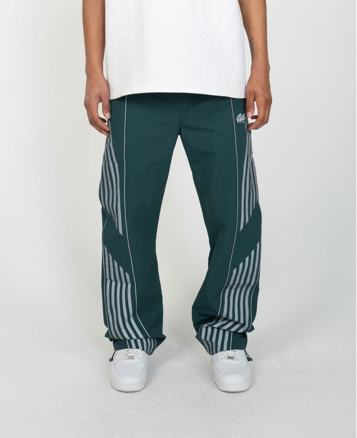 Nylon Baggy Roundy Pants - Forest Green