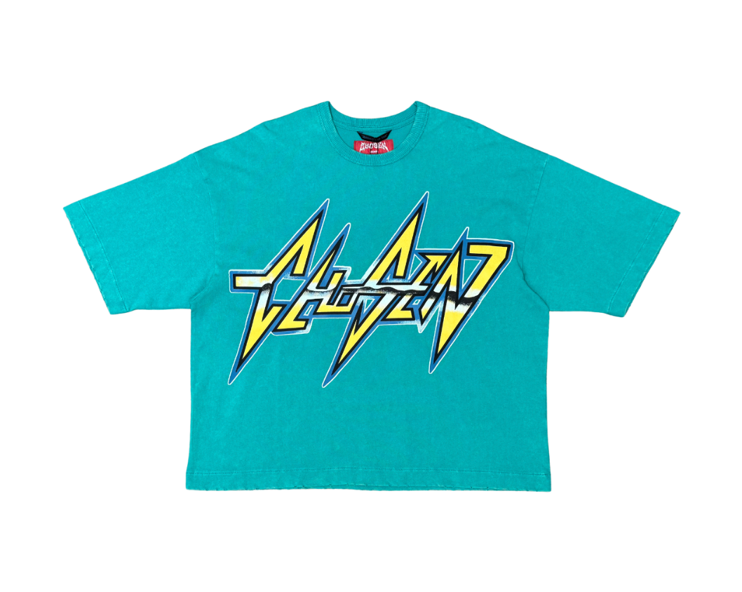 Enlighten One Cropped Tee - Aqua