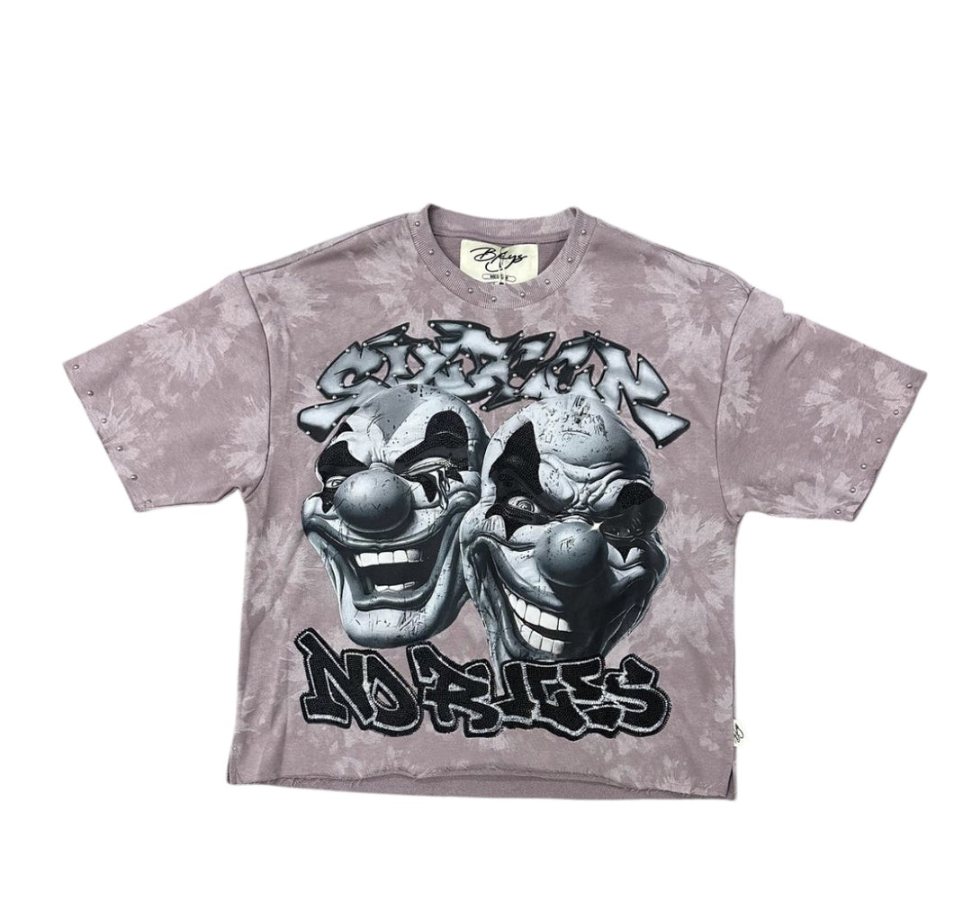 Sinner Club Cropped Tee - Lavender