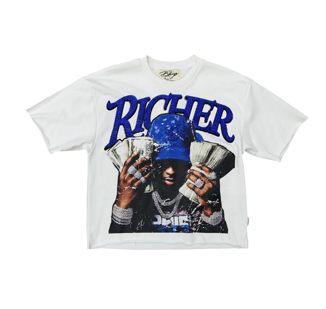 Richer Cropped Tee - White
