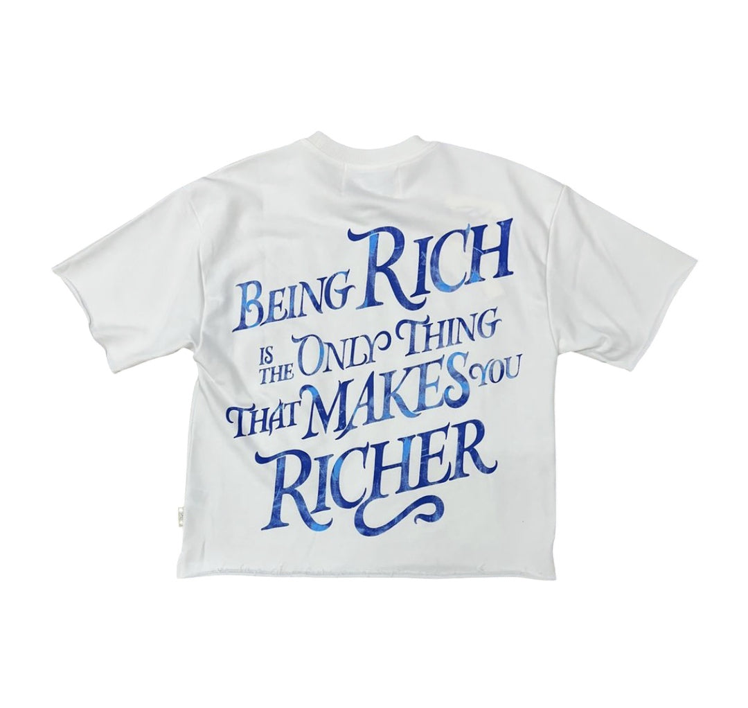 Richer Cropped Tee - White