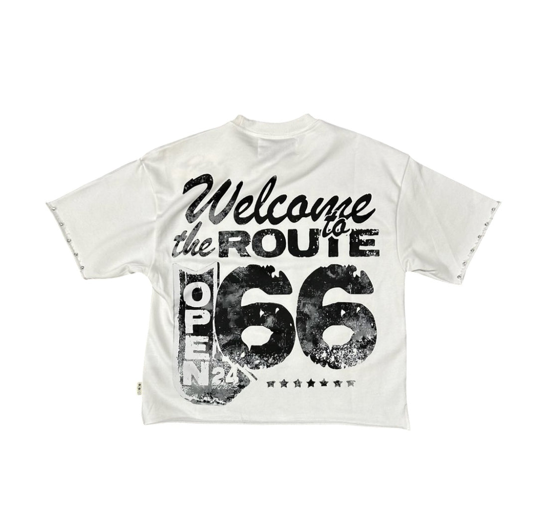 Faith Cropped Tee - White