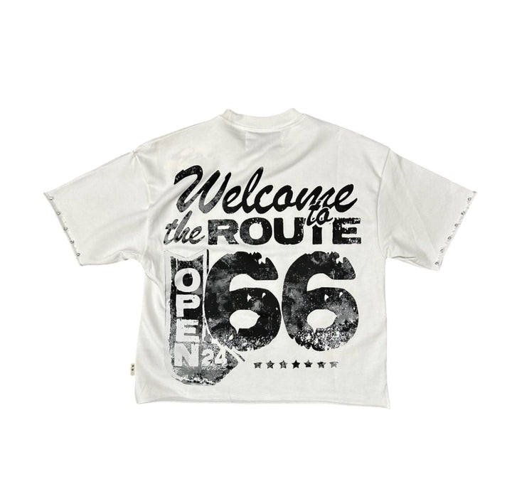 Faith Cropped Tee - White