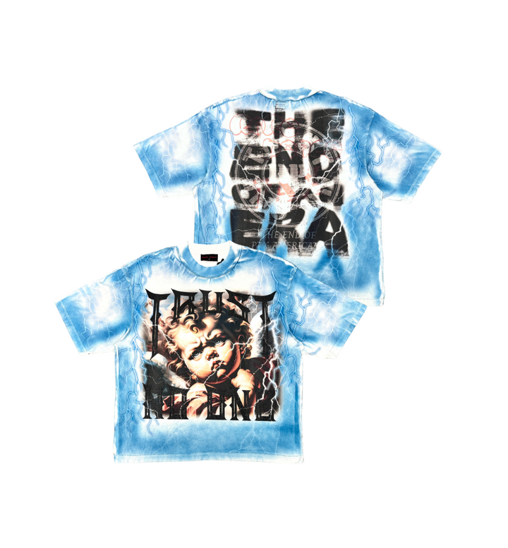 BABY ANGEL TEE W/ TONAL RHINESTONE DETAIL