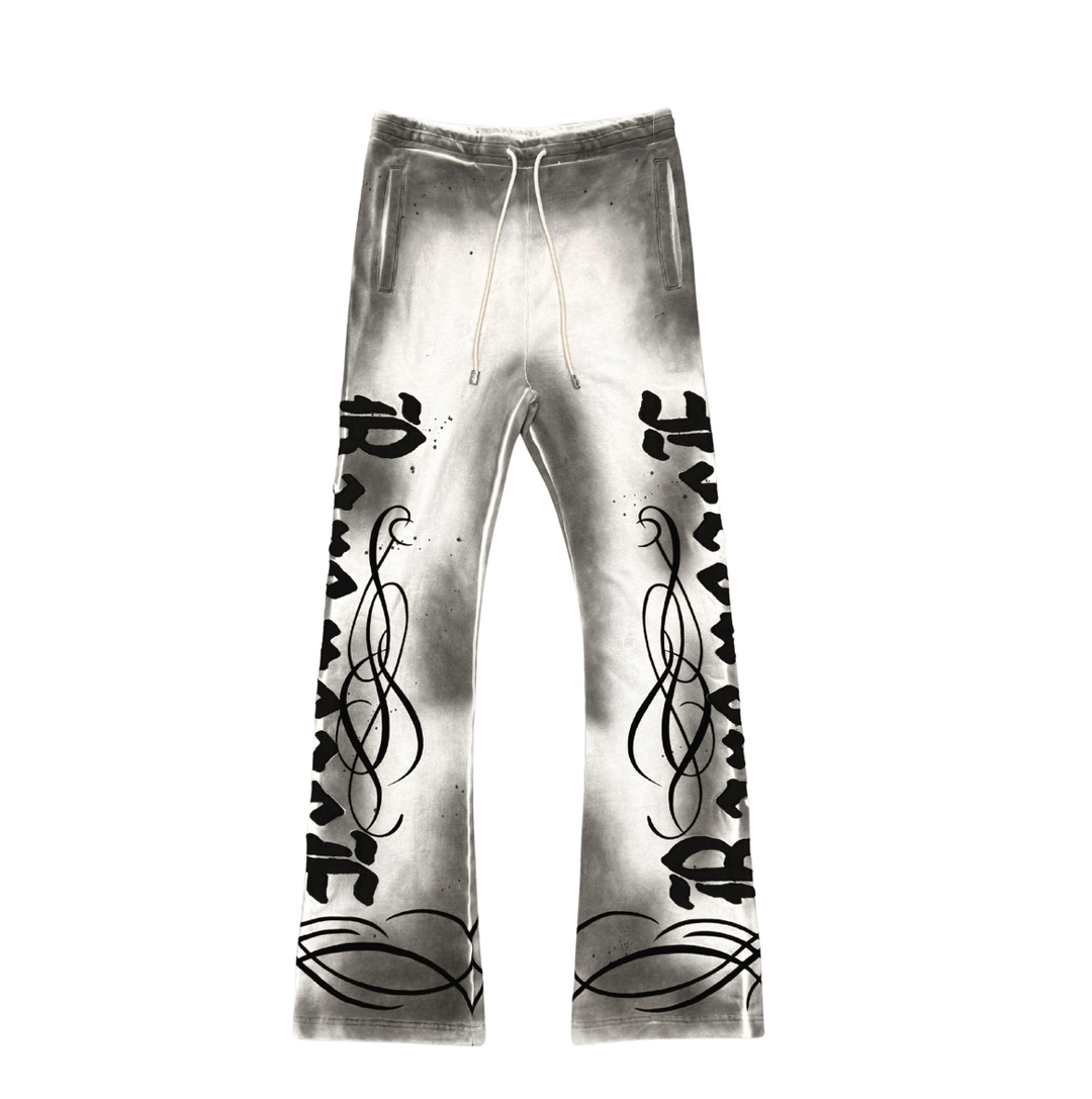 WASHED STACK JOGGER W/ CUT &amp; SEW DETAIL