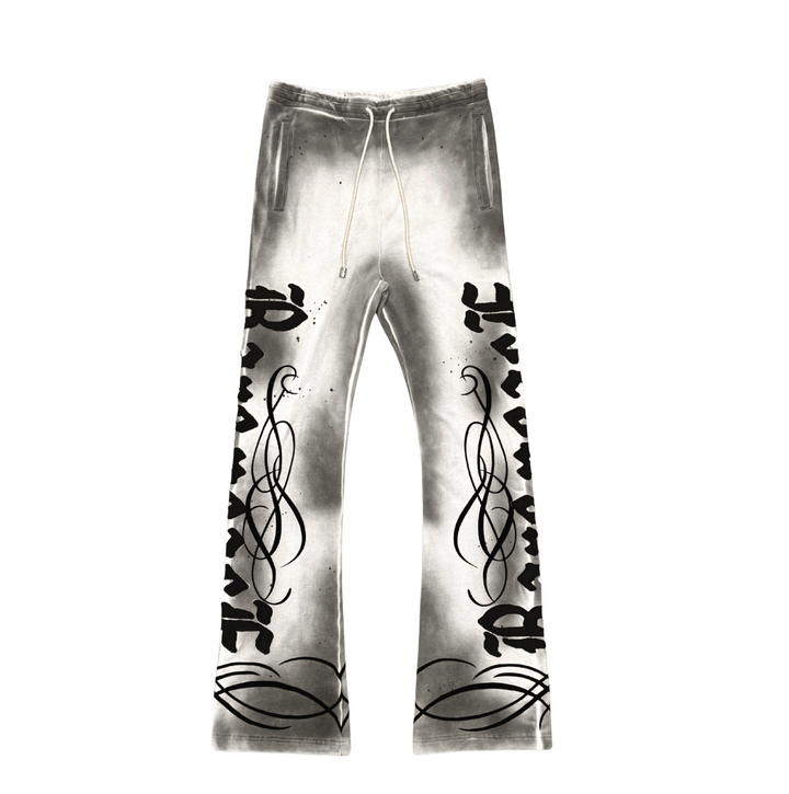 WASHED STACK JOGGER W/ CUT &amp; SEW DETAIL